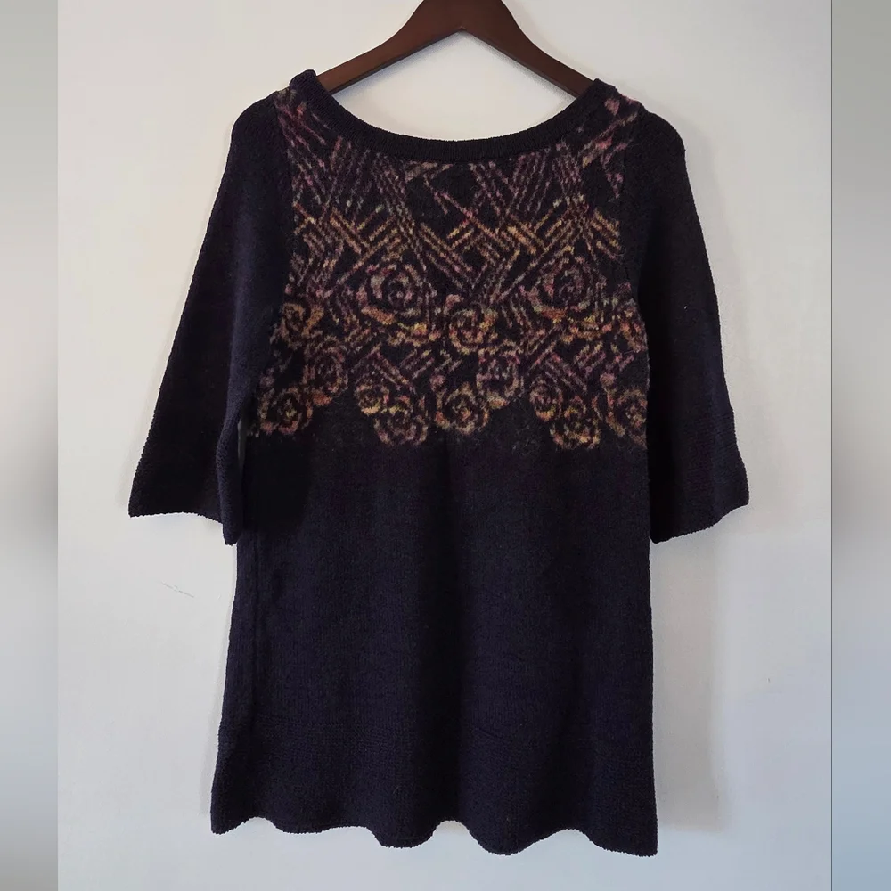 Free People Women's Sweater Tunic Cotton Rayon Wool Size XS Dress